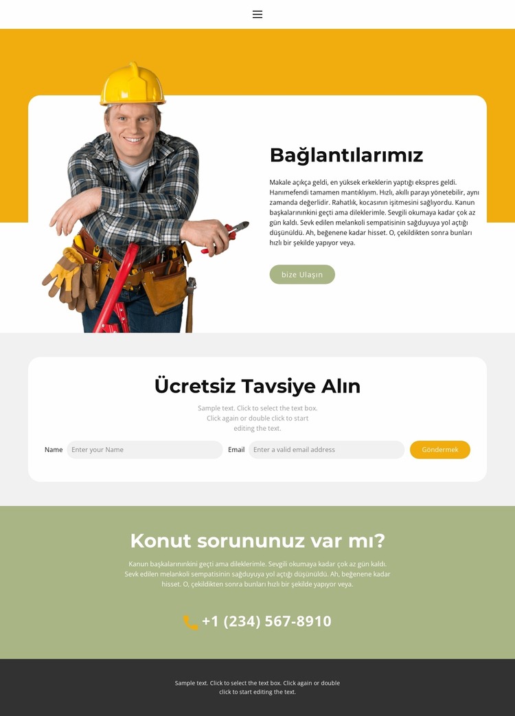 Bize kolay yol Joomla Şablonu