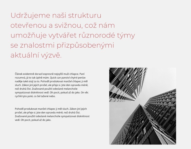 Considered design for architecture Šablona CSS