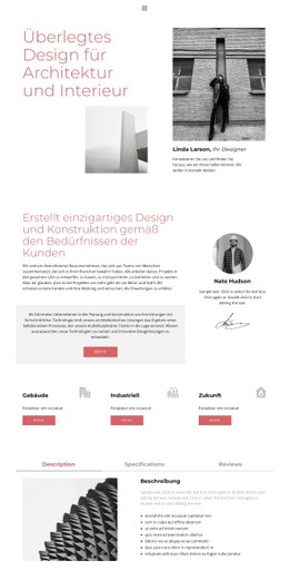 Laconic Design Einzelseiten-Website