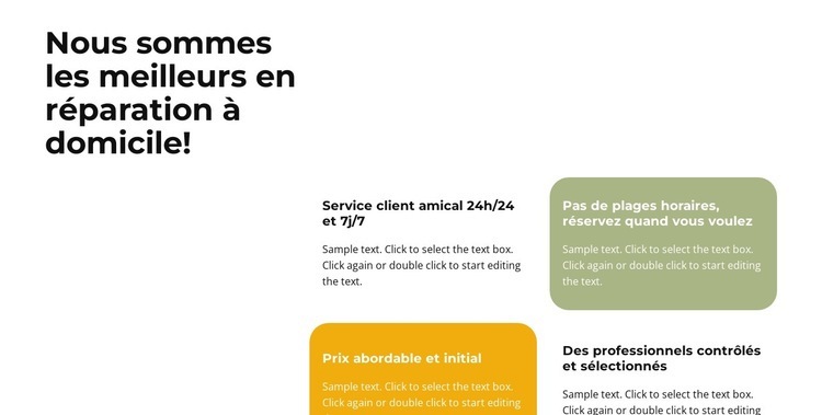 Best in home repair Créateur de site Web HTML