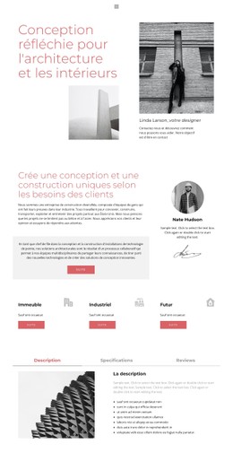 Laconic Design Site Web D'Une Seule Page