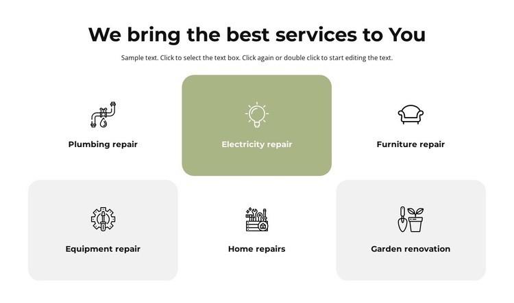 Best services Homepage Design