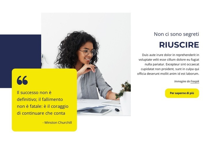 Blocco testimonianze con forme Modelli di Website Builder