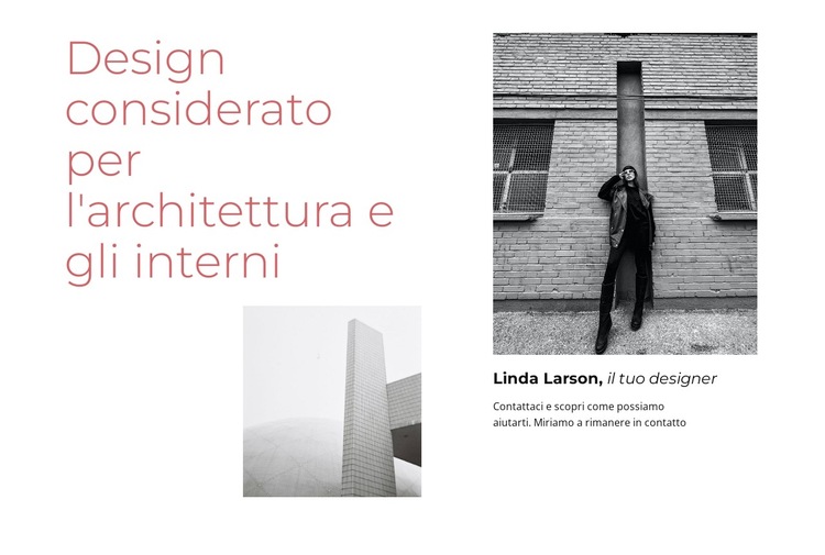 Considered design Modello di sito Web