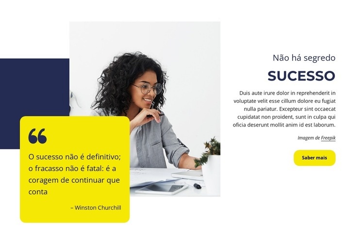 Bloco de depoimentos com formas Landing Page