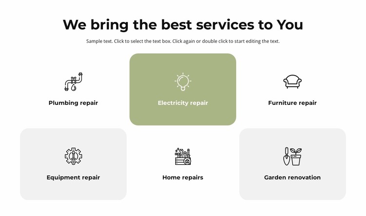 Best services Website Mockup
