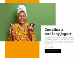 Mražený Jogurt – Šablona Stránky HTML