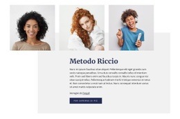 Fantastico Modello HTML5 Per Guida Al Metodo Della Ragazza Riccia