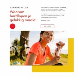 Hardlopen Maakt Gelukkig - HTML Layout Builder