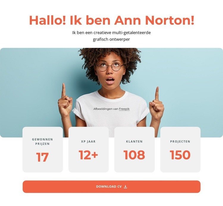 Ann Norton Website mockup