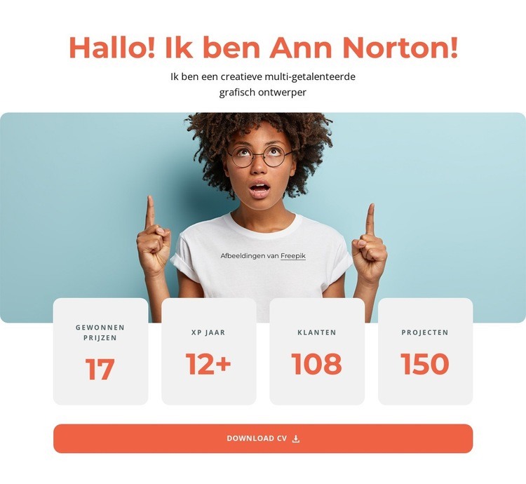 Ann Norton Website ontwerp