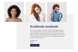 Thema-Indelingsfunctionaliteit Voor Curly Girl Methodegids
