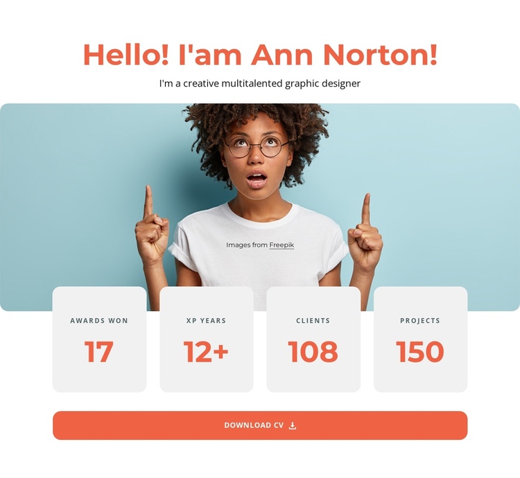 Ann Norton One Page Template