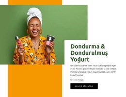 Dondurulmuş Yoğurt - Şablon HTML5, Duyarlı, Ücretsiz