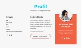 Yaratıcı Tasarımcı Profili - Tek Sayfalık Tema