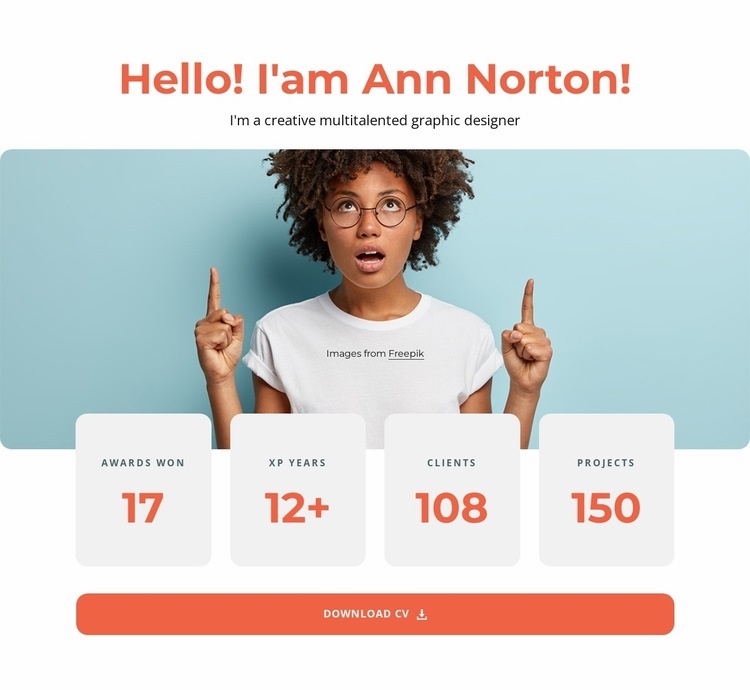 Ann Norton Webflow Template Alternative