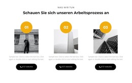 Drei Aktionen – Vorlage Für Webentwicklung