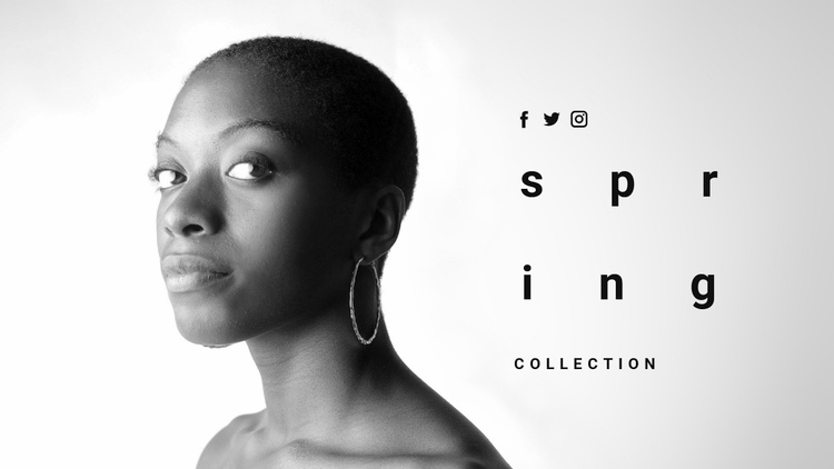 Spring jewelry collection Squarespace Template Alternative