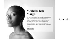 Beni Sosyalde Takip Et - Bir Sayfalık HTML Şablonu