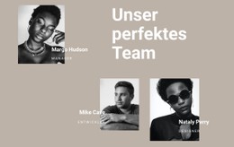 HTML5-Responsive Für Team Von Friseuren