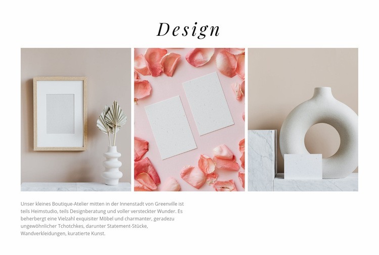 Schöne Vasen Website design