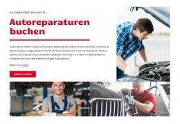 Exklusive Landingpage Für Autoreparaturzentrum