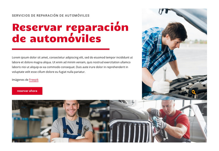Centro de reparación de automóviles Tema de WordPress