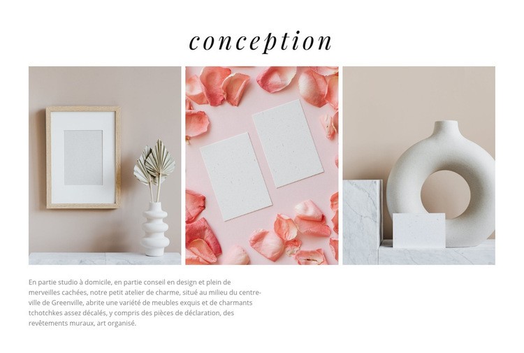 Beaux vases Conception de site Web