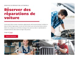 Page HTML Pour Centre De Réparation Automobile