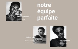 Équipe De Coiffeurs - Modèle Professionnel D'Une Page