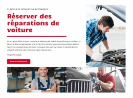 Page De Destination Exclusive Pour Centre De Réparation Automobile