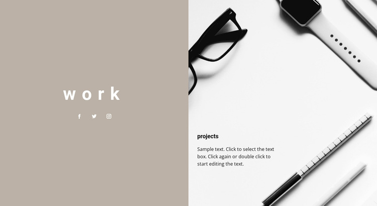 Our projects HTML5 Template