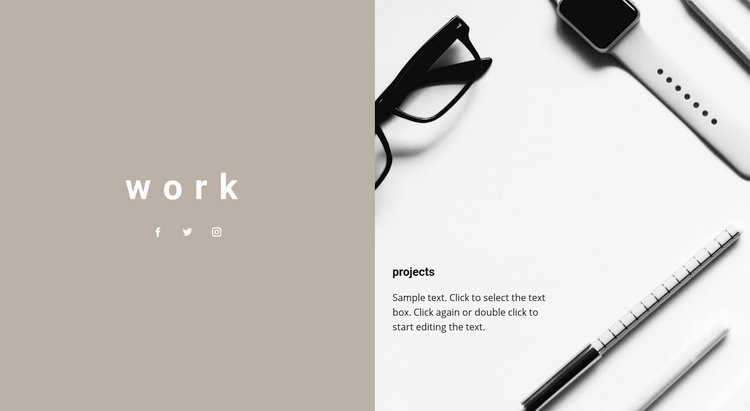 Our projects Squarespace Template Alternative