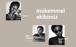 Kuaför Takımı - Profesyonel Tek Sayfalık Şablon