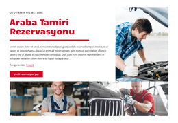 Araba Tamir Merkezi - Duyarlı WordPress Teması