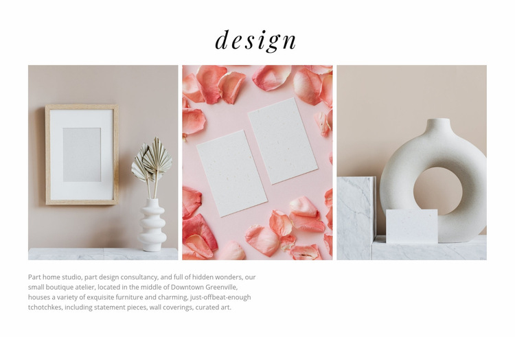 Beautiful vases Web Page Design
