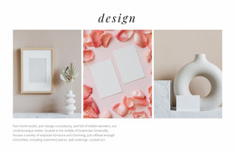 Beautiful Vases - Free Website Mockup