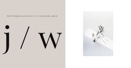 Winterkollektion Einzelseiten-Website