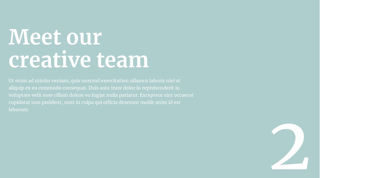 We will tell you about the team Elementor Template Alternative