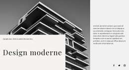 Bâtiment Moderne – Modèle De Site Web Personnel