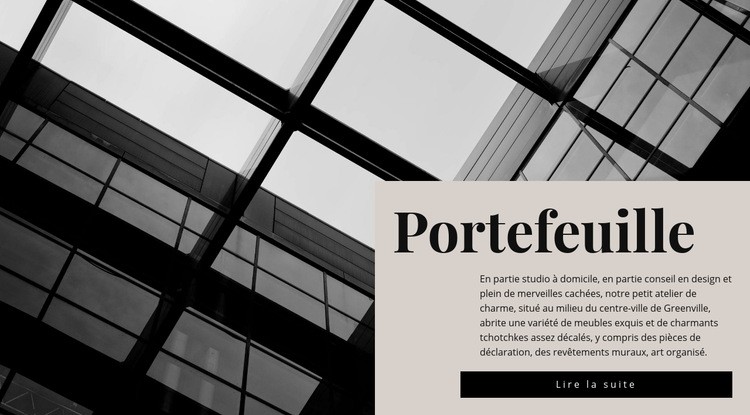 Notre portfolio Modèle HTML5