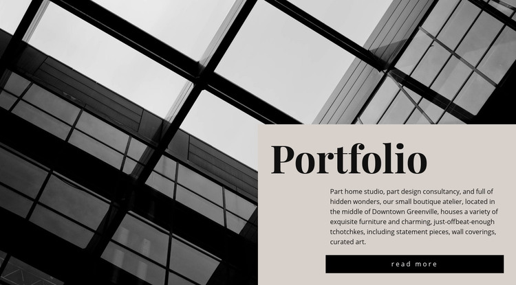 Our portfolio Homepage Design