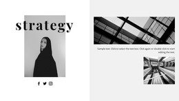 Business Strategy - HTML Website Layout