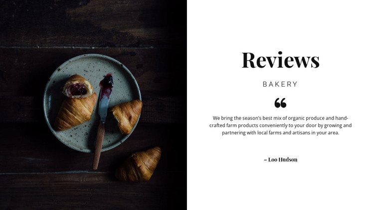 Our reviews HTML Template