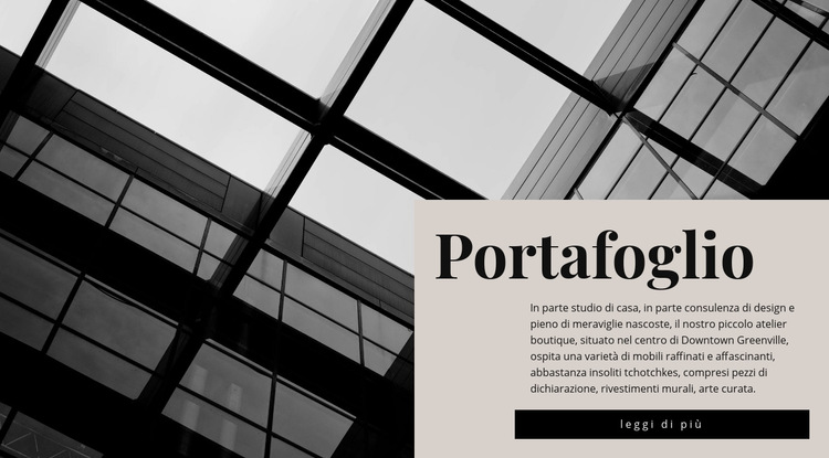 Il nostro portfolio Modello di sito Web