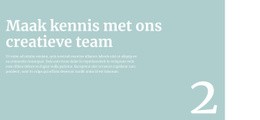 We Zullen Je Vertellen Over Het Team Gratis Website