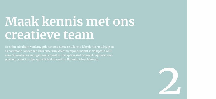 We zullen je vertellen over het team WordPress-thema