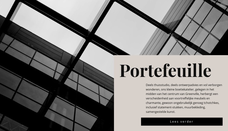 Onze portfolio Website ontwerp