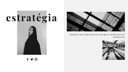 Estratégia De Negócio - Linda Maquete De Site