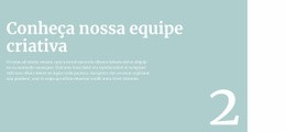 Vamos Falar Sobre A Equipe – Site Responsivo